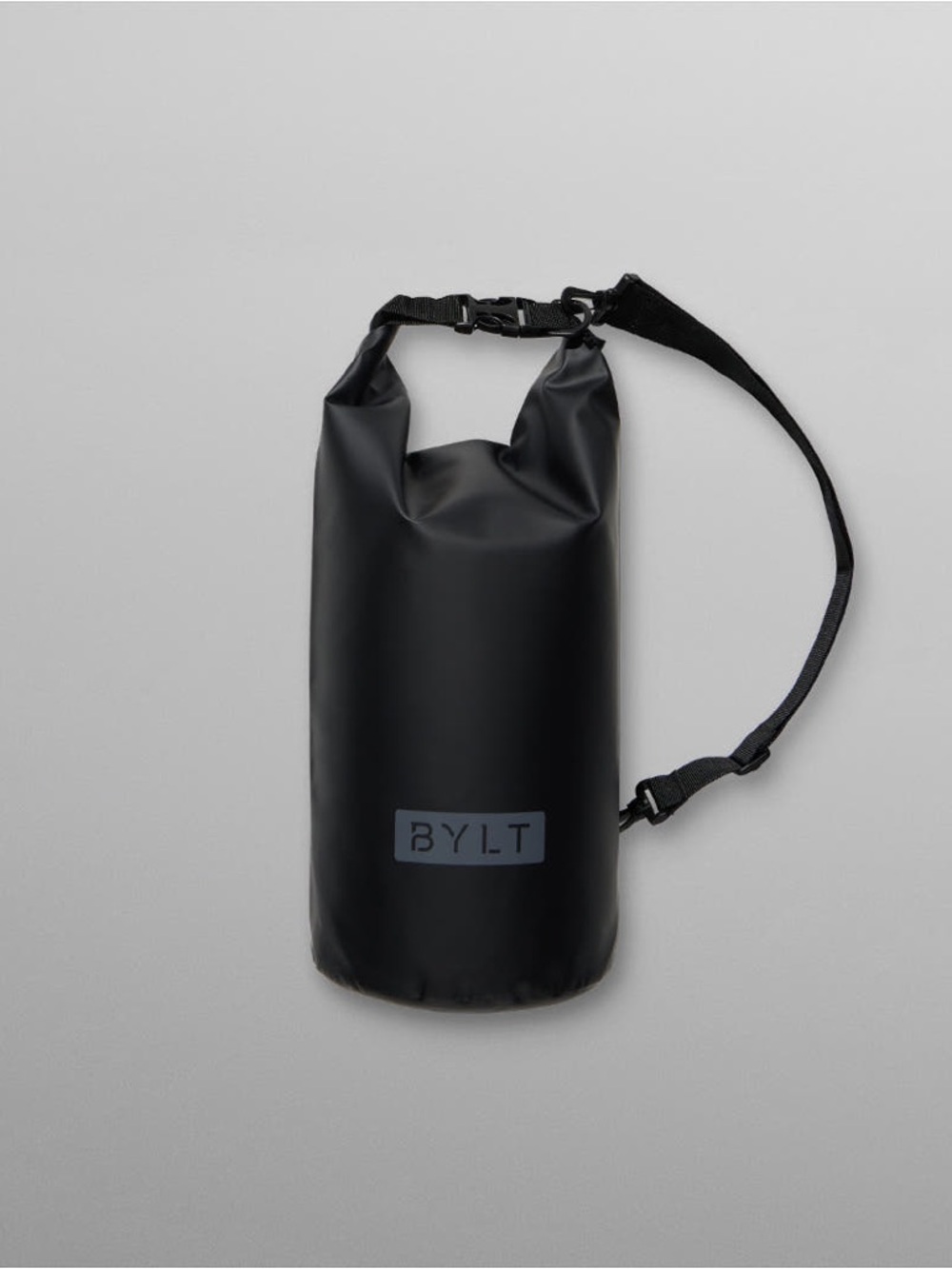 BYLT Basics Black Roll-Top Duffel with Adjustable Strap